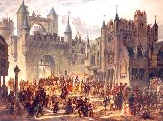 unknow artist Entrance of king Henri II of France in Metz oil painting on canvas